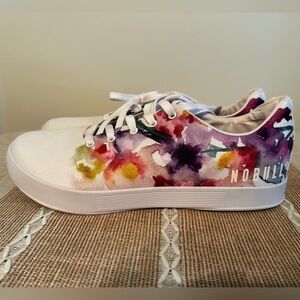 NBW NOBULL Canvas Trainers. Watercolor on White Canvas! Size US 11.5, EUR 44.